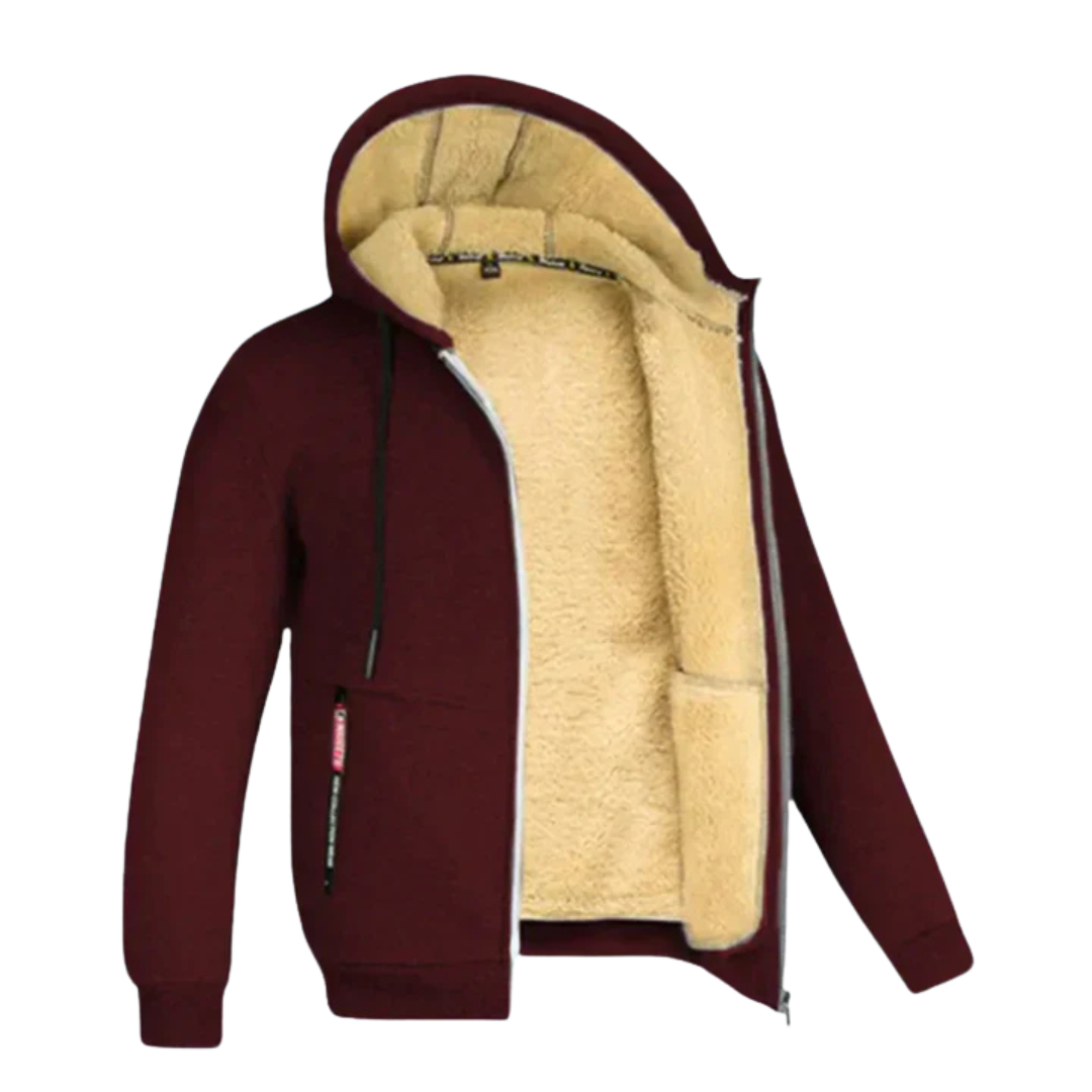 ARIE | MEN'S WINTER JACKET WITH HOOD AND FLEECE